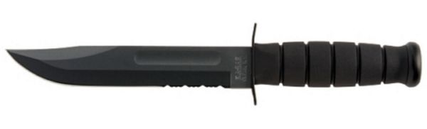 KA-BAR 1212 - Full-size Black KA-BAR& Serrated Edge